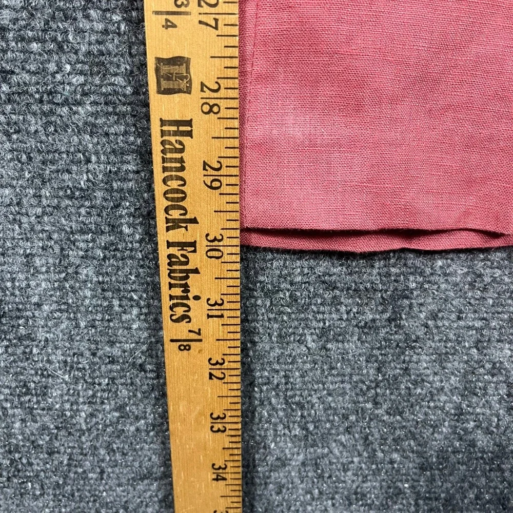 Ralph Lauren Linen Trousers Mens 33x30 Salmon Pink Flat Front Pants